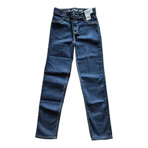Cat & Jack Super Stretch Straight Leg Denim Jeans Dark Wash Blue 14 Slim (Girls)
